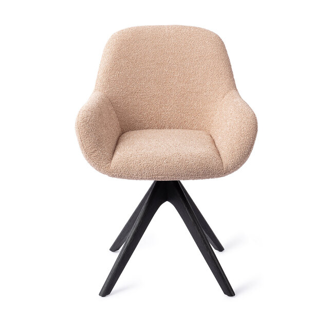 Jesper Home Kushi Flax Relax Eetkamerstoel - Revolve Oak Black