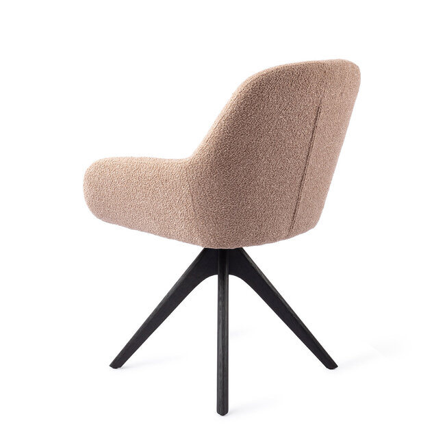 Jesper Home Kushi Flax Relax Eetkamerstoel - Revolve Oak Black
