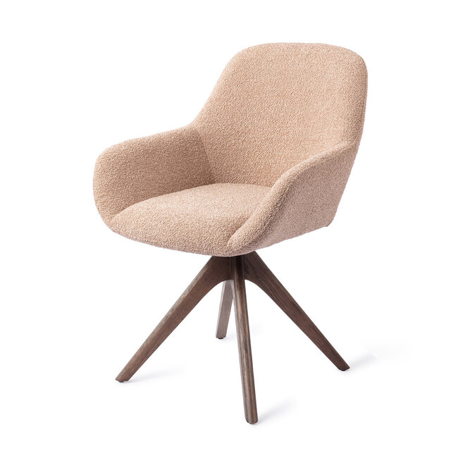 Jesper Home Kushi Flax Relax Eetkamerstoel - Revolve Oak Walnut