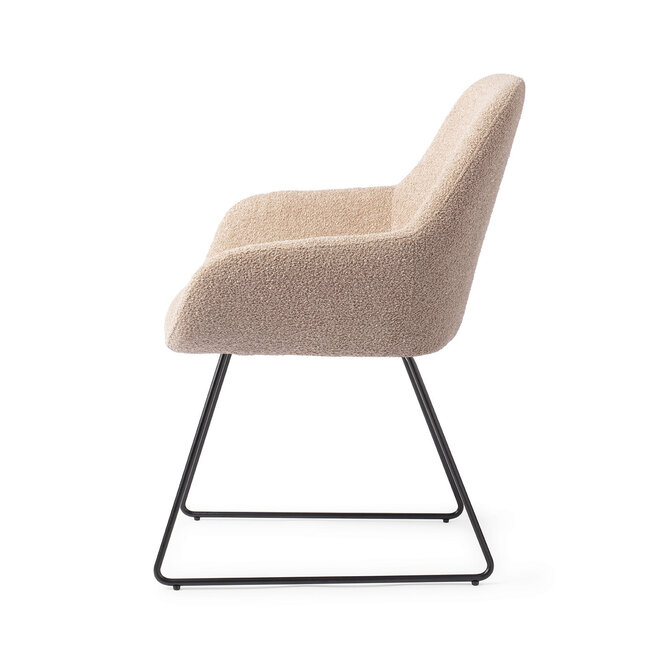 Jesper Home Kushi Flax Relax Eetkamerstoel - Slide Black