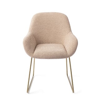 Jesper Home Kushi Flax Relax Eetkamerstoel - Slide Gold