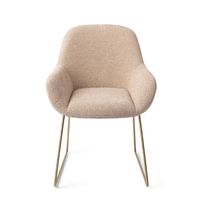 Jesper Home Kushi Flax Relax Eetkamerstoel - Slide Gold