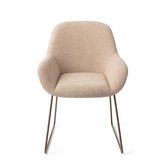 Jesper Home Kushi Flax Relax Eetkamerstoel - Slide Rose