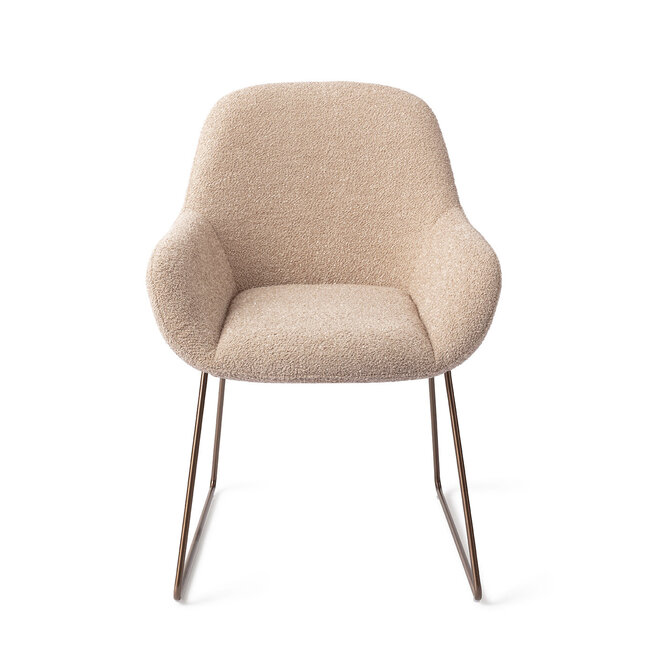 Jesper Home Kushi Flax Relax Eetkamerstoel - Slide Rose