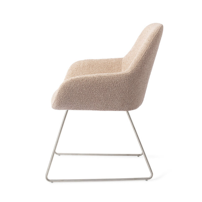 Jesper Home Kushi Flax Relax Eetkamerstoel - Slide Steel