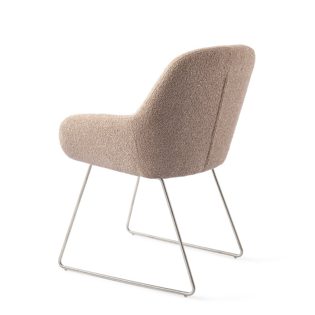 Jesper Home Kushi Flax Relax Eetkamerstoel - Slide Steel