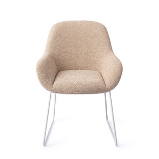 Jesper Home Kushi Flax Relax Eetkamerstoel - Slide White