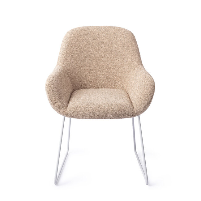 Jesper Home Kushi Flax Relax Eetkamerstoel - Slide White