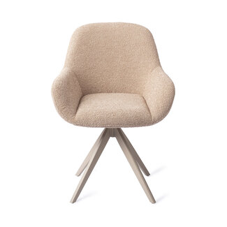 Jesper Home Kushi Flax Relax Eetkamerstoel - Turn Beige