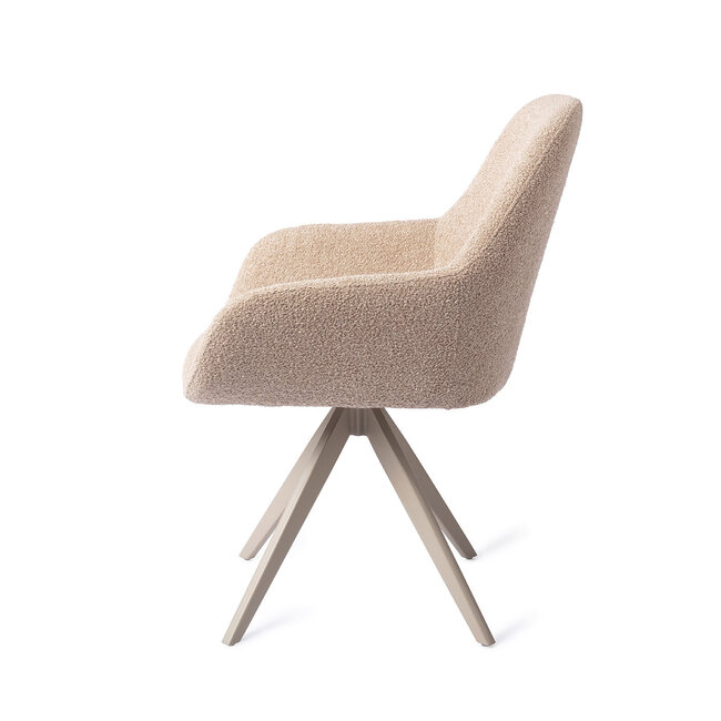 Jesper Home Kushi Flax Relax Eetkamerstoel - Turn Beige