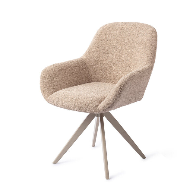 Jesper Home Kushi Flax Relax Eetkamerstoel - Turn Beige