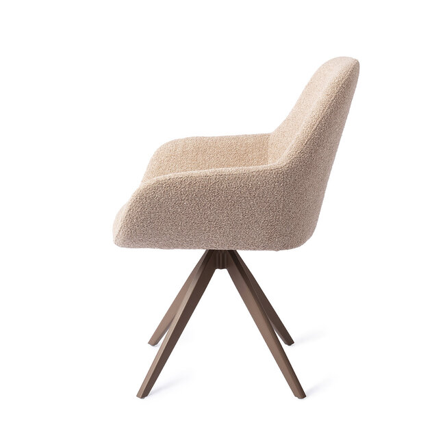 Jesper Home Kushi Flax Relax Eetkamerstoel - Turn Brown