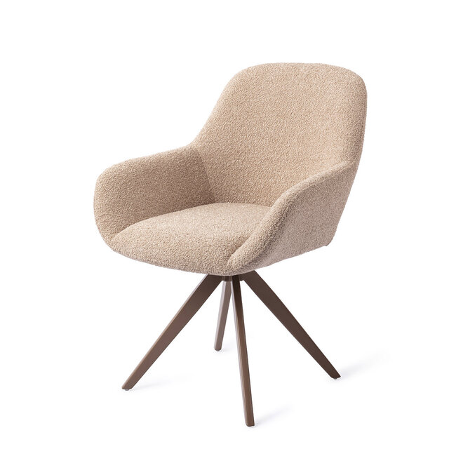 Jesper Home Kushi Flax Relax Eetkamerstoel - Turn Brown
