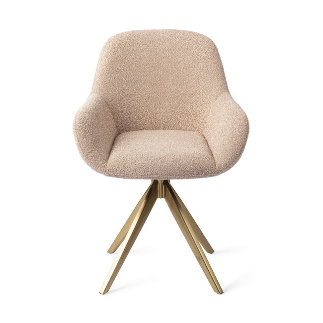 Jesper Home Kushi Flax Relax Eetkamerstoel - Turn Gold