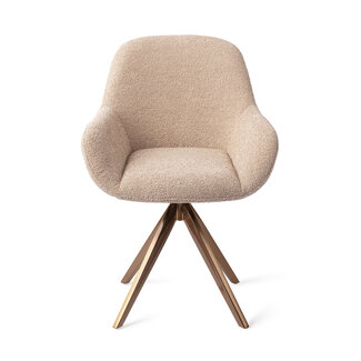 Jesper Home Kushi Flax Relax Eetkamerstoel - Turn Rose