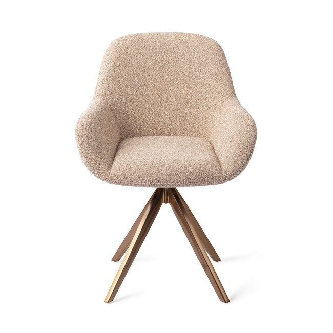 Jesper Home Kushi Flax Relax Eetkamerstoel - Turn Rose