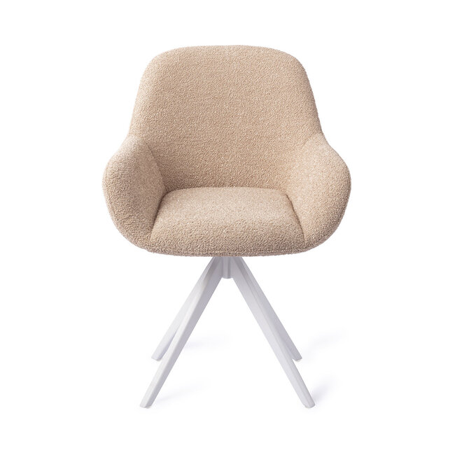 Jesper Home Kushi Flax Relax Eetkamerstoel - Turn White