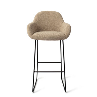 Jesper Home Kushi Moss Meadow Barkruk (H) - Bar Slide Black