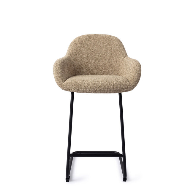 Jesper Home Kushi Moss Meadow Barkruk (L) - Counter Arch Black