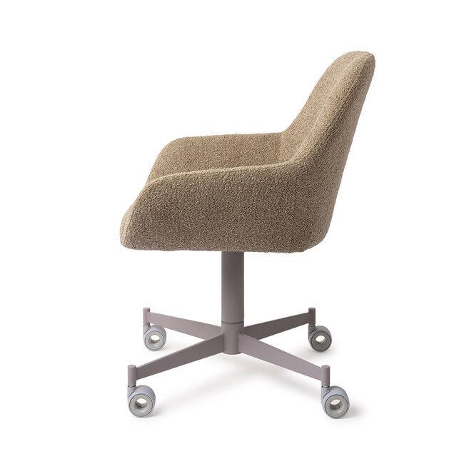 Jesper Home Kushi Moss Meadow Eetkamerstoel - Caster Grey