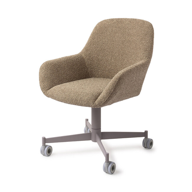 Jesper Home Kushi Moss Meadow Eetkamerstoel - Caster Grey