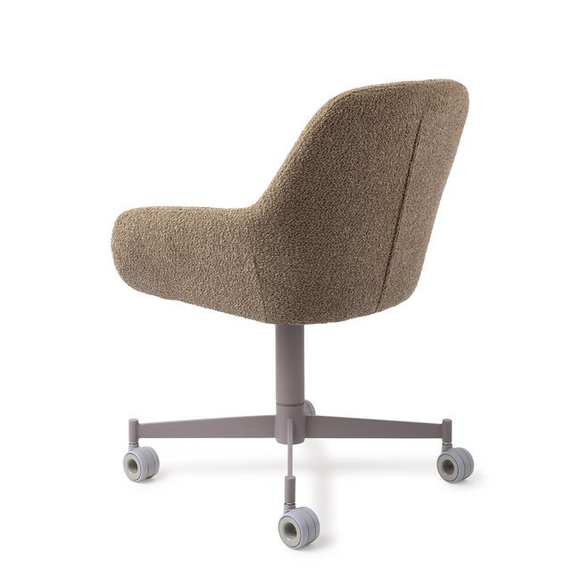 Jesper Home Kushi Moss Meadow Eetkamerstoel - Caster Grey