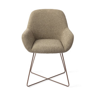 Jesper Home Kushi Moss Meadow Eetkamerstoel - Cross Rose