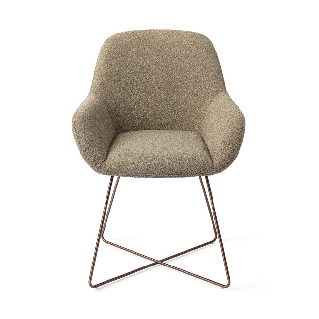 Jesper Home Kushi Moss Meadow Eetkamerstoel - Cross Rose