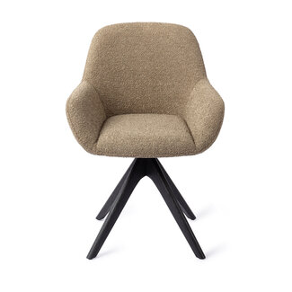 Jesper Home Kushi Moss Meadow Eetkamerstoel - Revolve Oak Black