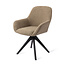 Jesper Home Kushi Moss Meadow Eetkamerstoel - Revolve Oak Black