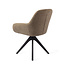 Jesper Home Kushi Moss Meadow Eetkamerstoel - Revolve Oak Black