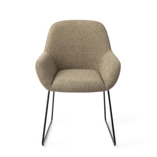 Jesper Home Kushi Moss Meadow Eetkamerstoel - Slide Black