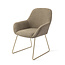 Jesper Home Kushi Moss Meadow Eetkamerstoel - Slide Gold