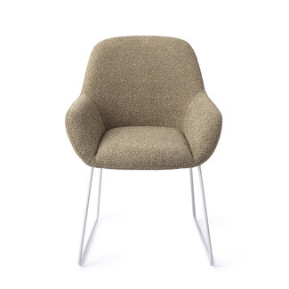 Jesper Home Kushi Moss Meadow Eetkamerstoel - Slide White