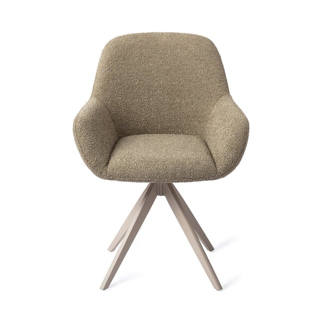 Jesper Home Kushi Moss Meadow Eetkamerstoel - Turn Beige