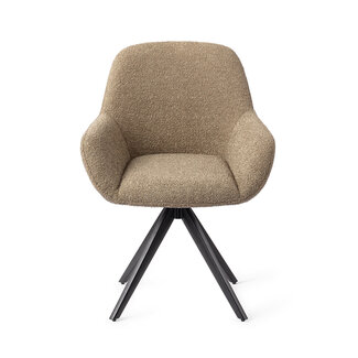 Jesper Home Kushi Moss Meadow Eetkamerstoel - Turn Black