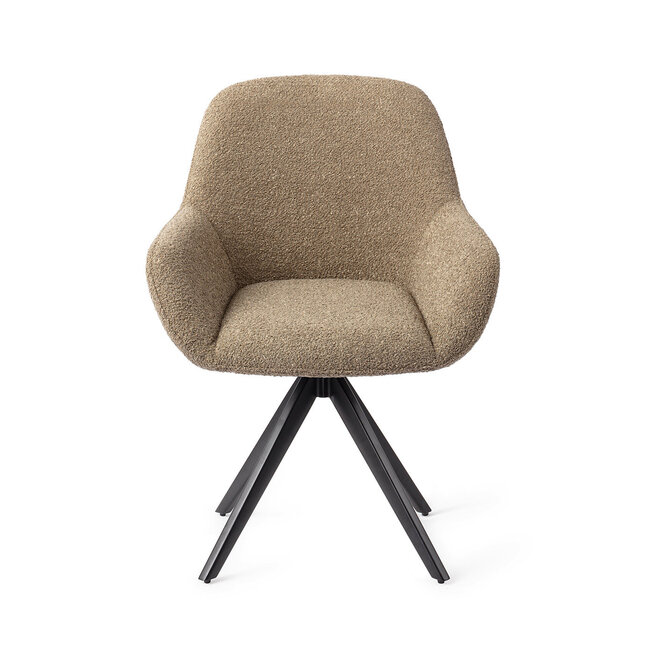 Jesper Home Kushi Moss Meadow Eetkamerstoel - Turn Black