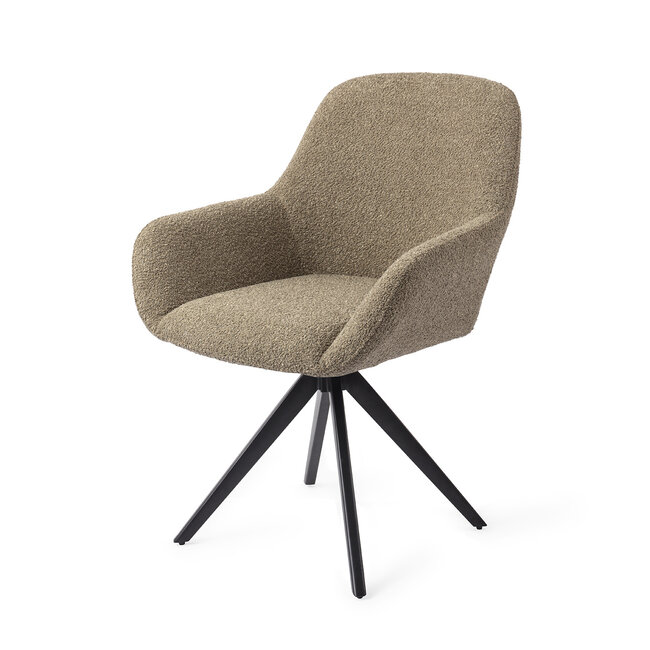 Jesper Home Kushi Moss Meadow Eetkamerstoel - Turn Black