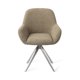 Jesper Home Kushi Moss Meadow Eetkamerstoel - Turn Steel