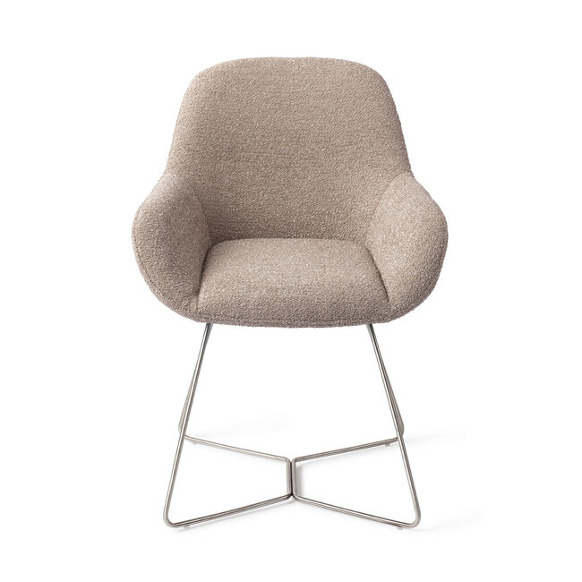 Jesper Home Kushi Stone Haze Eetkamerstoel - Beehive Steel