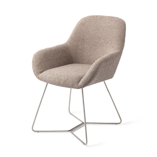 Jesper Home Kushi Stone Haze Eetkamerstoel - Beehive Steel
