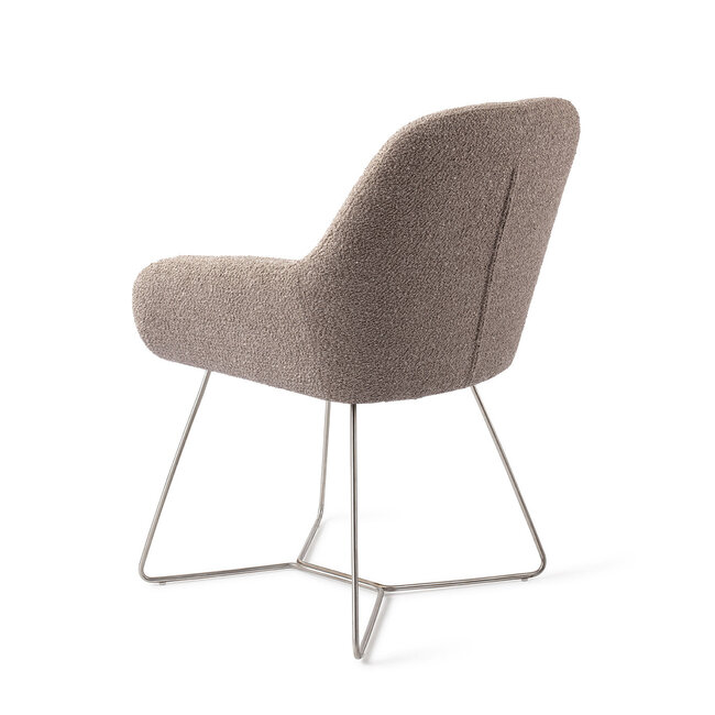 Jesper Home Kushi Stone Haze Eetkamerstoel - Beehive Steel