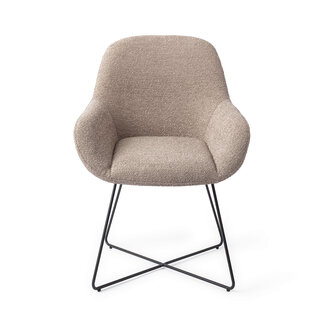 Jesper Home Kushi Stone Haze Eetkamerstoel - Cross Black