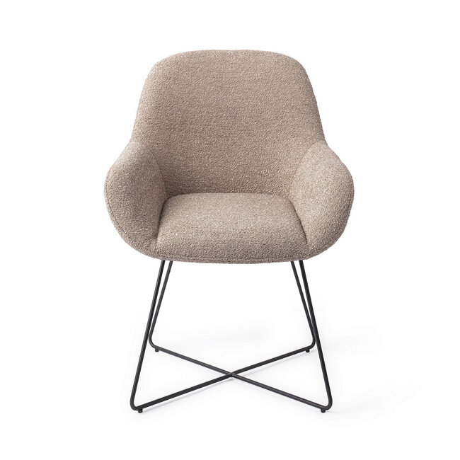 Jesper Home Kushi Stone Haze Eetkamerstoel - Cross Black