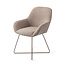 Jesper Home Kushi Stone Haze Eetkamerstoel - Cross Rose Gold