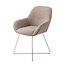 Jesper Home Kushi Stone Haze Eetkamerstoel - Cross Steel