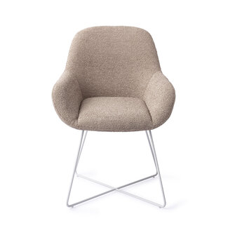 Jesper Home Kushi Stone Haze Eetkamerstoel - Cross White