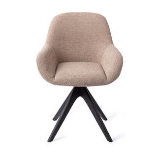 Jesper Home Kushi Stone Haze Eetkamerstoel - Revolve Oak Black
