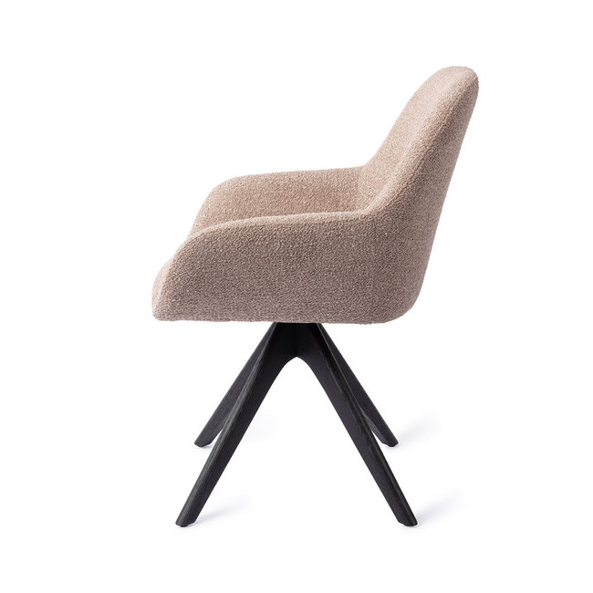Jesper Home Kushi Stone Haze Eetkamerstoel - Revolve Oak Black