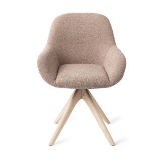 Jesper Home Kushi Stone Haze Eetkamerstoel - Revolve Oak Bleach